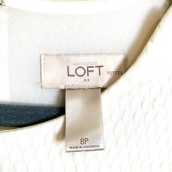 Ann Taylor Loft petite dress for women Color Block A-line Dress size 8P academia - Picture 3 of 12